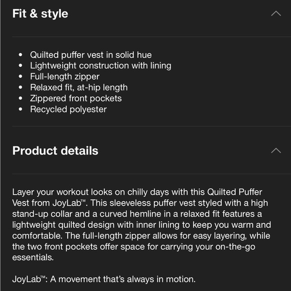 Quilted Puffer Vest from JoyLab-pink - Picture 6 of 7